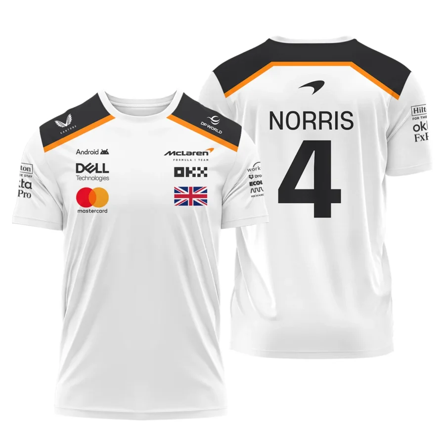 Lando Norris LN4 McLaren F1 Exclusive T-Shirt BLF19625A1TS