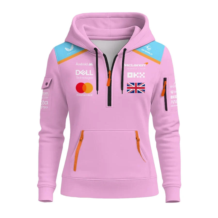 2025 Pink Exclusive Unisex Hoodie Half Zipper BLF120625A2HDF