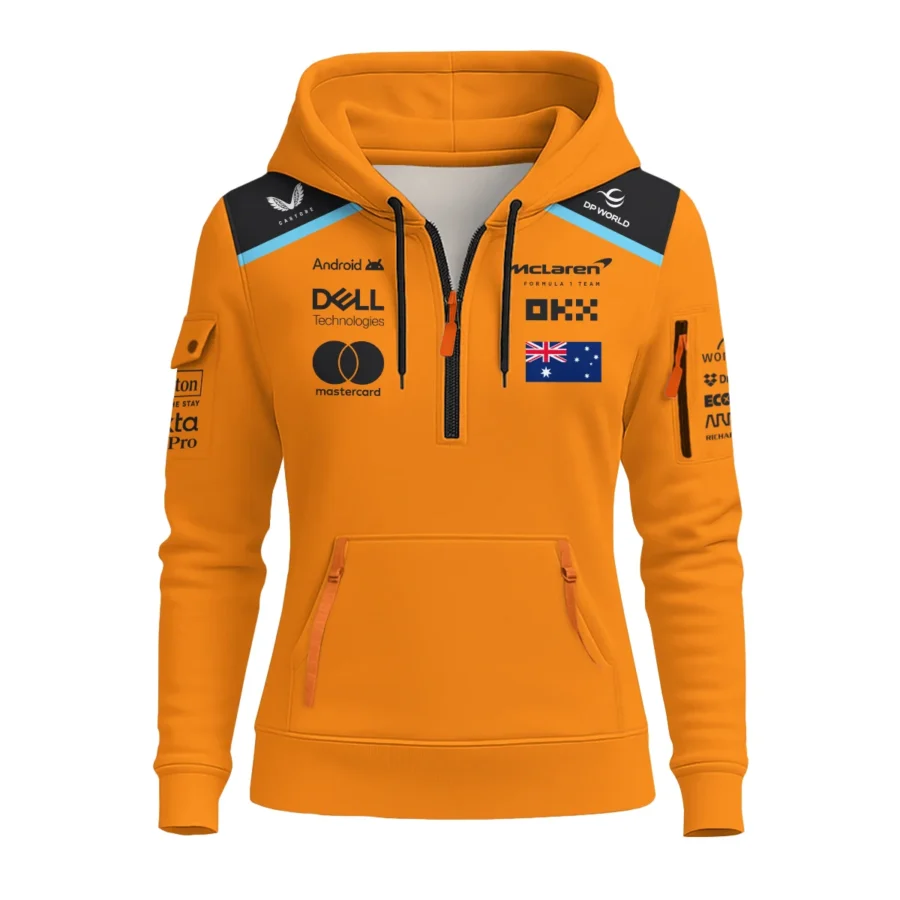 2025 Papaya Exclusive Unisex Hoodie Half Zipper BLF120625A3HDF