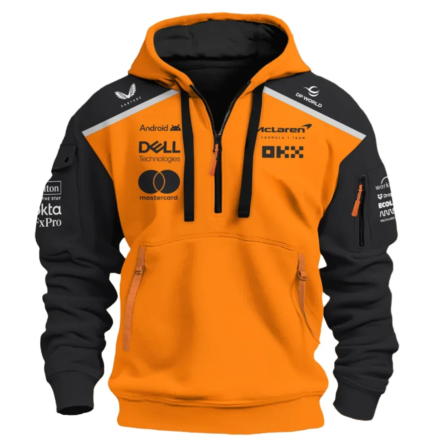 Ayrton Senna The Racing Legend McLaren F1 Exclusive Hoodie Half Zipper BLF16625A2HDF