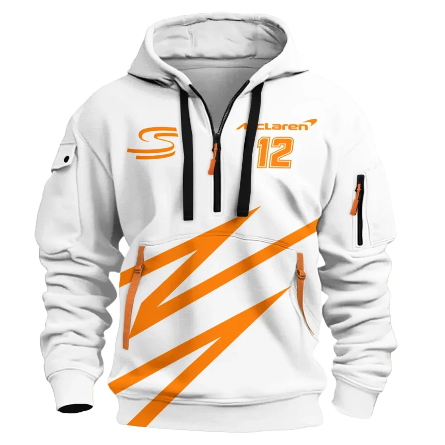 Ayrton Senna The Racing Legend McLaren F1 Exclusive Hoodie Half Zipper BLF16625A4HDF
