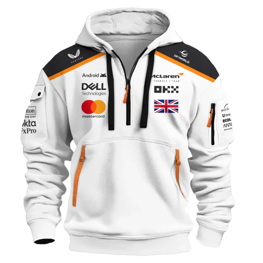 Lando Norris LN4 McLaren F1 Exclusive Hoodie Half Zipper BLF19625A1HDF