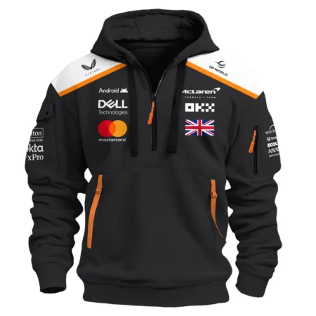 Lando Norris LN4 McLaren F1 Exclusive Hoodie Half Zipper BLF19625A2HDF