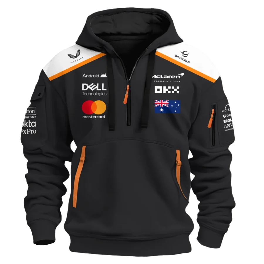 Oscar Piastri OP81 McLaren F1 Exclusive Hoodie Half Zipper BLF19625A4HDF