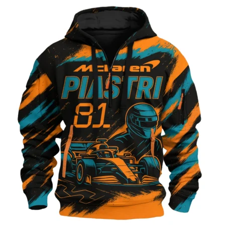 Piastri 81 McLaren F1 Exclusive Hoodie Half Zipper BLMCL1625A1HDF