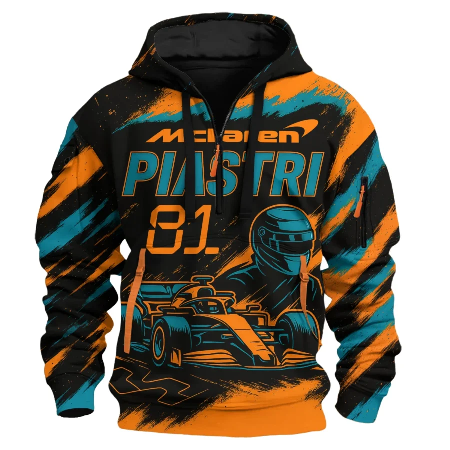 Piastri 81 McLaren F1 Exclusive Hoodie Half Zipper BLMCL1625A1HDF