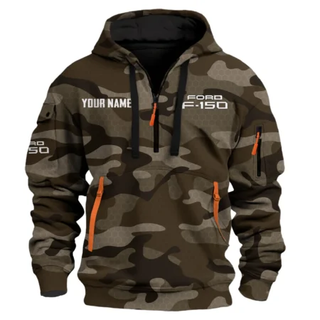 F-150 Exclusive Logo Fashion Hoodie Half Zip BLC11625A1F150