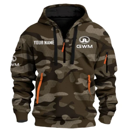 GWM Exclusive Logo Fashion Hoodie Half Zip BLC11625A1GWM