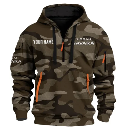 Navara Exclusive Logo Fashion Hoodie Half Zip BLC11625A1NVR