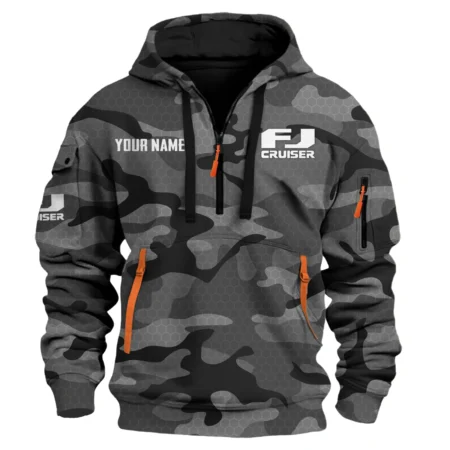 FJ Cruiser Exclusive Logo Fashion Hoodie Half Zip BLC11625A1FJC