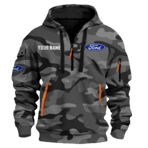 F-150 Exclusive Logo Fashion Hoodie Half Zip BLC11625A1F150