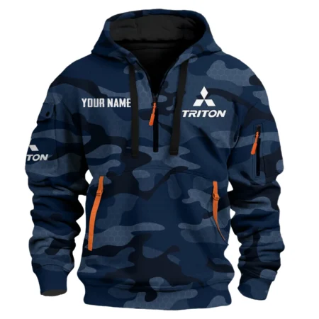 Triton Exclusive Logo Fashion Hoodie Half Zip BLC11625A1TRT