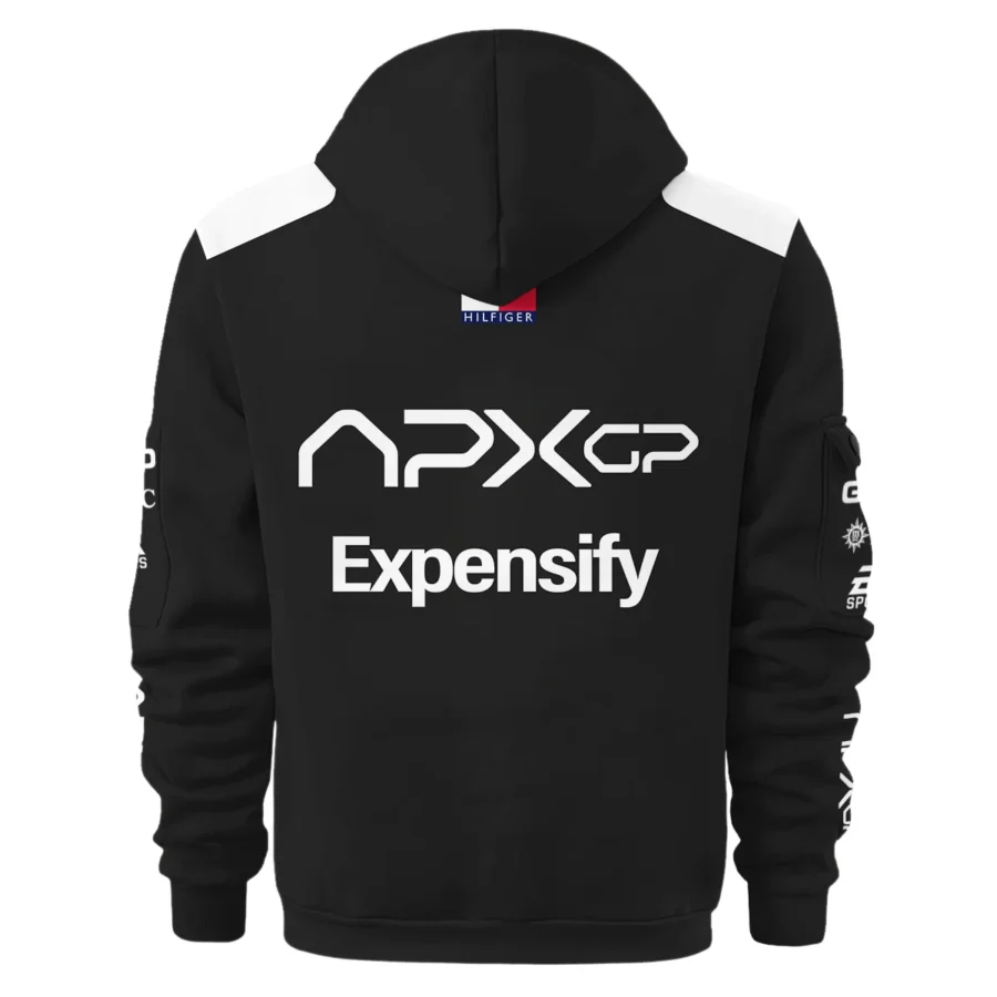 2025 Black Version For Racing Fan Exclusive Hoodie Half Zipper BLF116625A2HDF