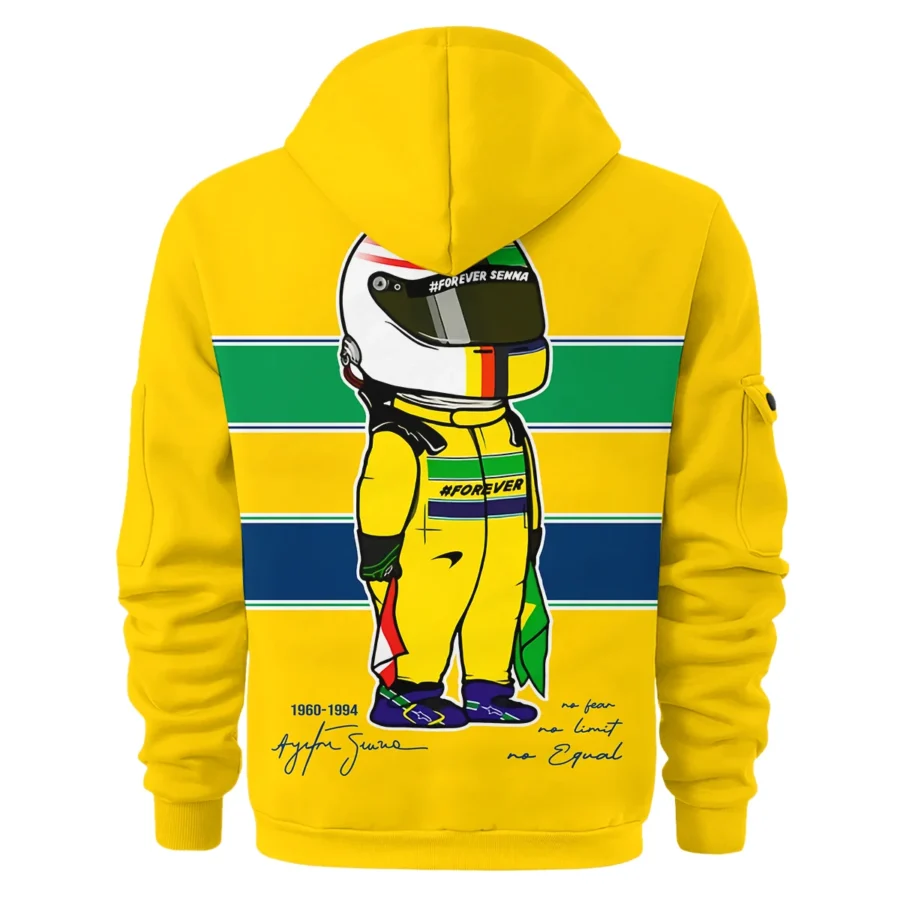 Forever Senna McLaren F1 Exclusive Hoodie Half Zipper BLF13625A3HDF