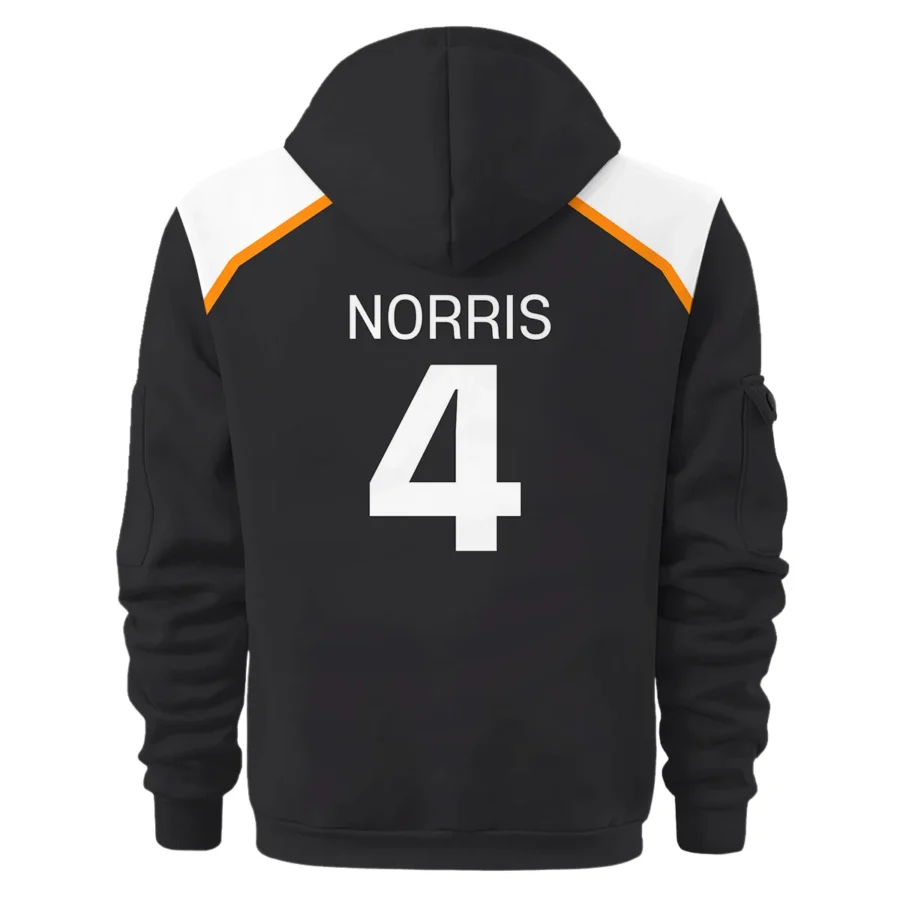 Lando Norris LN4 McLaren F1 Exclusive Hoodie Half Zipper BLF19625A2HDF