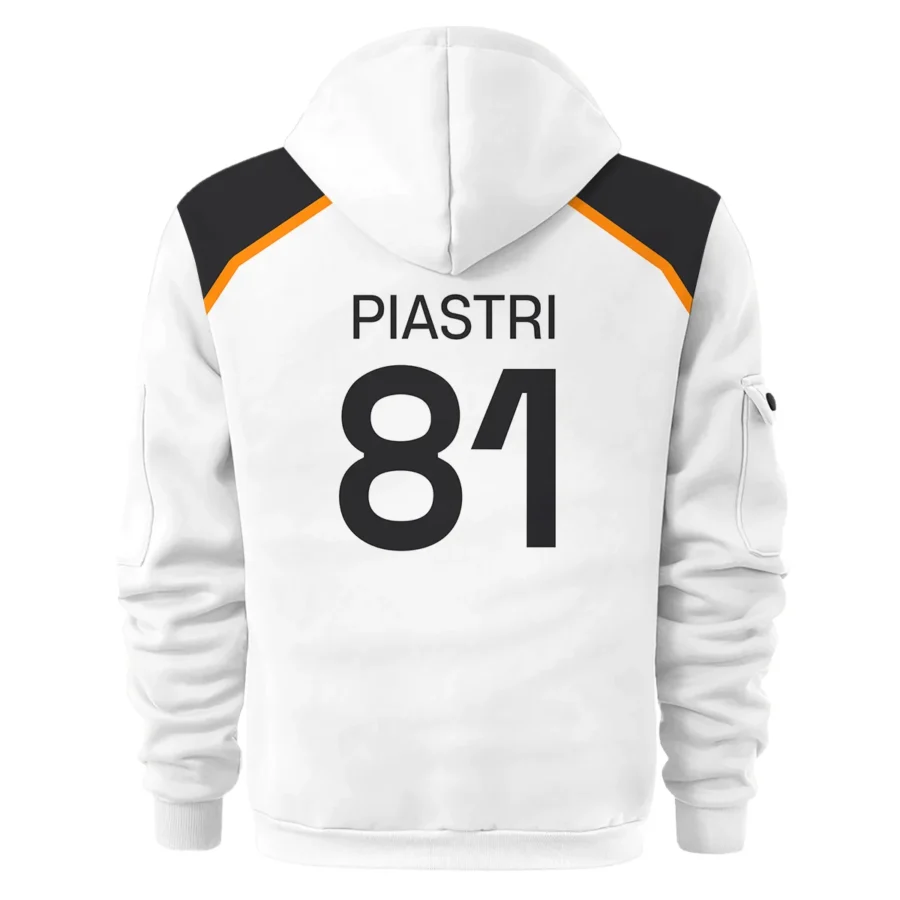 Oscar Piastri OP81 McLaren F1 Exclusive Hoodie Half Zipper BLF19625A3HDF