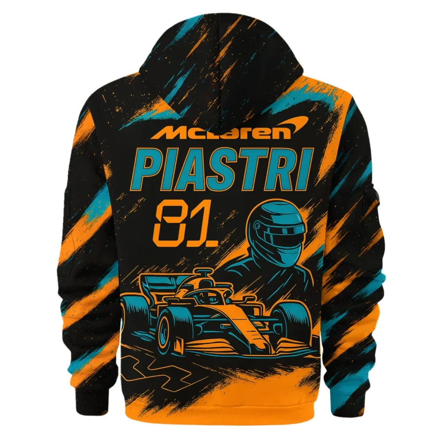 Piastri 81 McLaren F1 Exclusive Hoodie Half Zipper BLMCL1625A1HDF