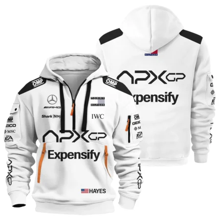 2025 White Version For Racing Fan Exclusive Hoodie Half Zipper BLF116625A1HDF