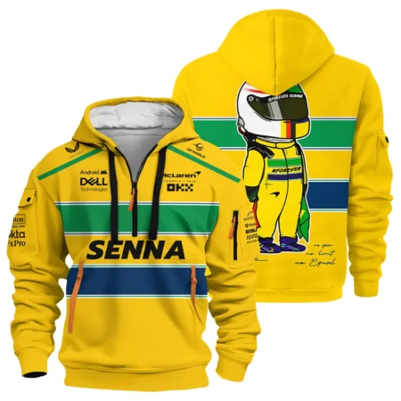Forever Senna McLaren F1 Exclusive Hoodie Half Zipper BLF13625A3HDF
