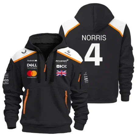 Lando Norris LN4 McLaren F1 Exclusive Hoodie Half Zipper BLF19625A2HDF