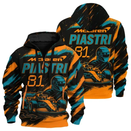 Piastri 81 McLaren F1 Exclusive Hoodie Half Zipper BLMCL1625A1HDF