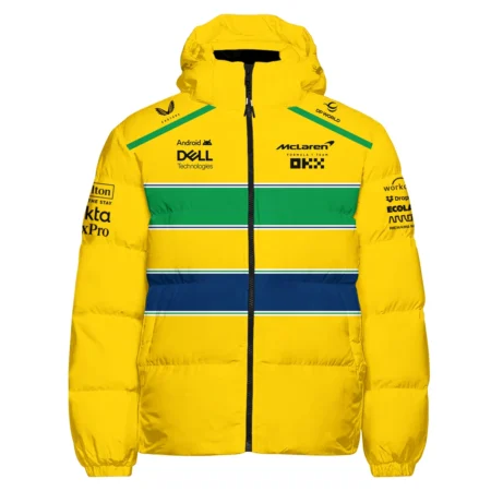 Forever Ayrton Senna McLaren F1 Exclusive Down & Puffer Jackets BLF13625A2HCJ