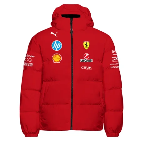 2025 Scuderia Ferrari F1 Special Edition Down & Puffer Jackets BLFRR4625A3HCJ