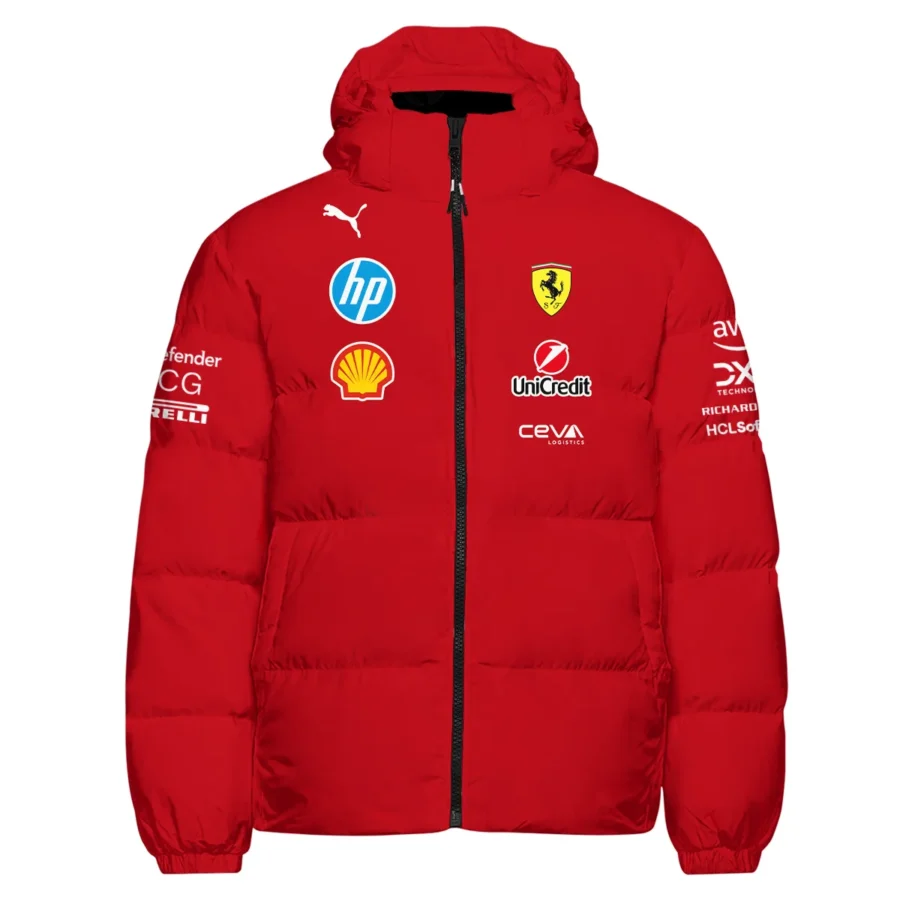 2025 Scuderia Ferrari F1 Special Edition Down & Puffer Jackets BLFRR4625A3HCJ