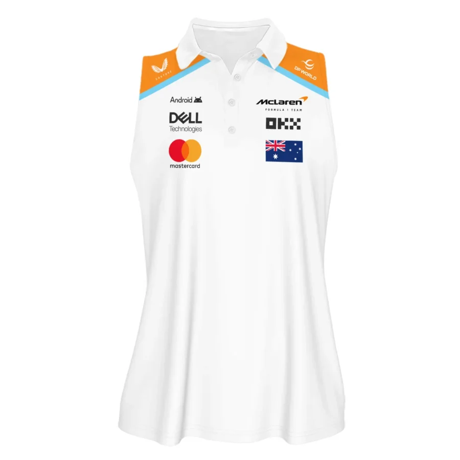 2025 White Exclusive Sleeveless Polo For Fan Girl BLF120625A5VPO
