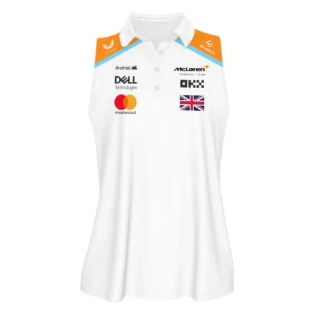 2025 White Exclusive Sleeveless Polo For Fan Girl BLF120625A6VPO