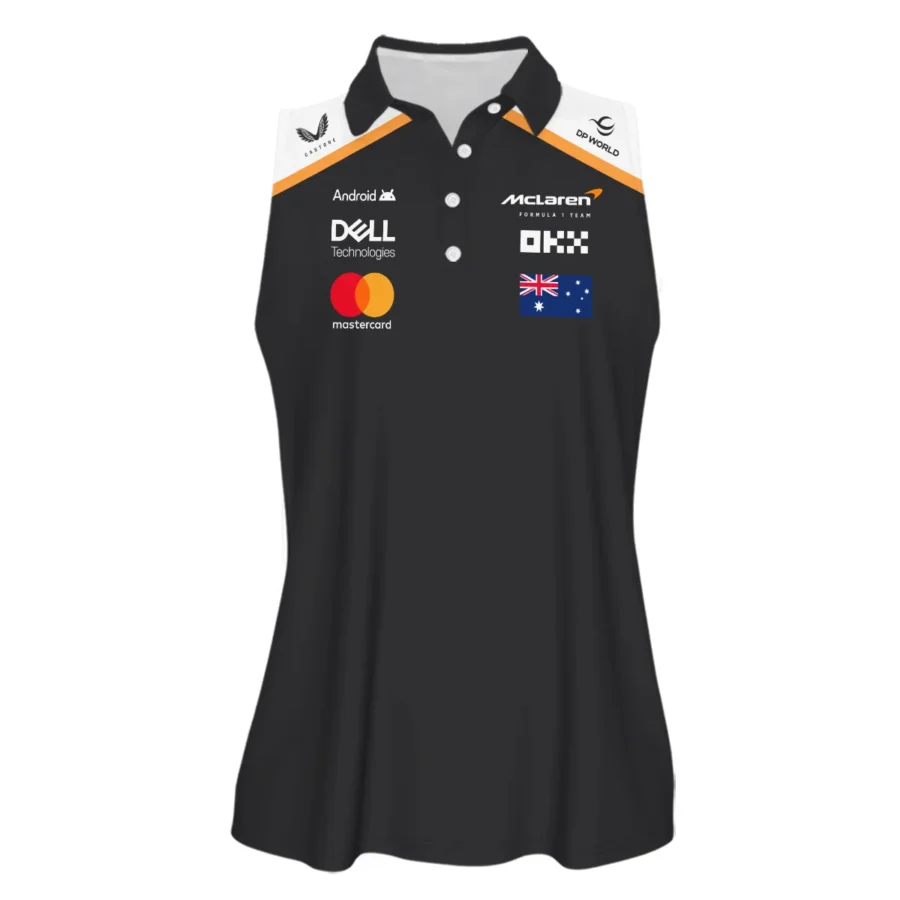 2025 Black Exclusive Sleeveless Polo For Fan Girl BLF120625A7VPO
