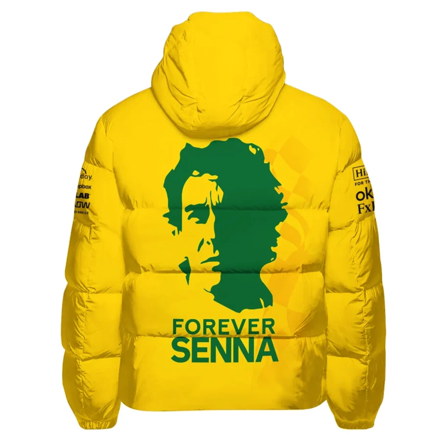 Forever Ayrton Senna McLaren F1 Exclusive Down & Puffer Jackets BLF13625A2HCJ