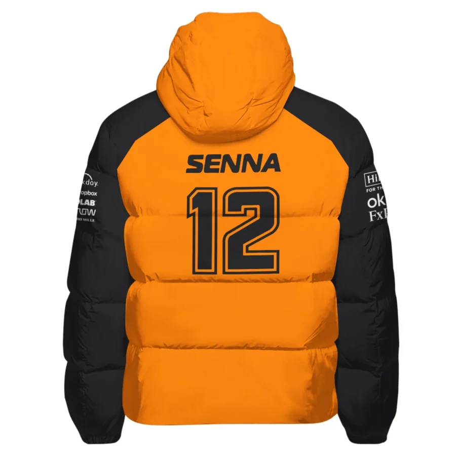 Ayrton Senna The Racing Legend McLaren F1 Exclusive Down & Puffer Jackets BLF16625A2HCJ