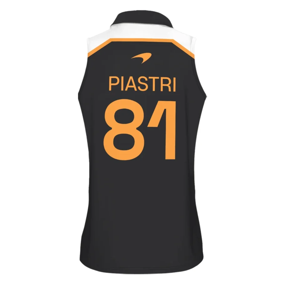 2025 Black Exclusive Sleeveless Polo For Fan Girl BLF120625A7VPO