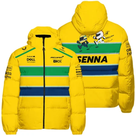 Ayrton Senna The Racing Legend McLaren F1 Exclusive Down & Puffer Jackets BLF13625A1HCJ