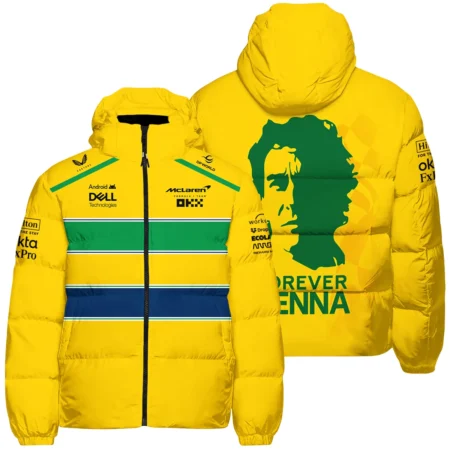 Forever Ayrton Senna McLaren F1 Exclusive Down & Puffer Jackets BLF13625A2HCJ