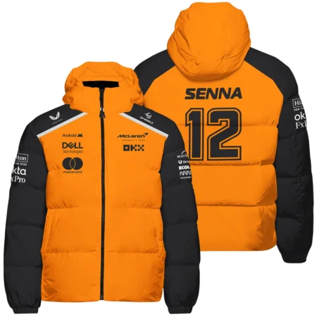 Ayrton Senna The Racing Legend McLaren F1 Exclusive Down & Puffer Jackets BLF16625A2HCJ