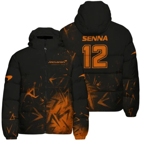 Ayrton Senna The Racing Legend McLaren F1 Exclusive Down & Puffer Jackets BLF16625A3HCJ
