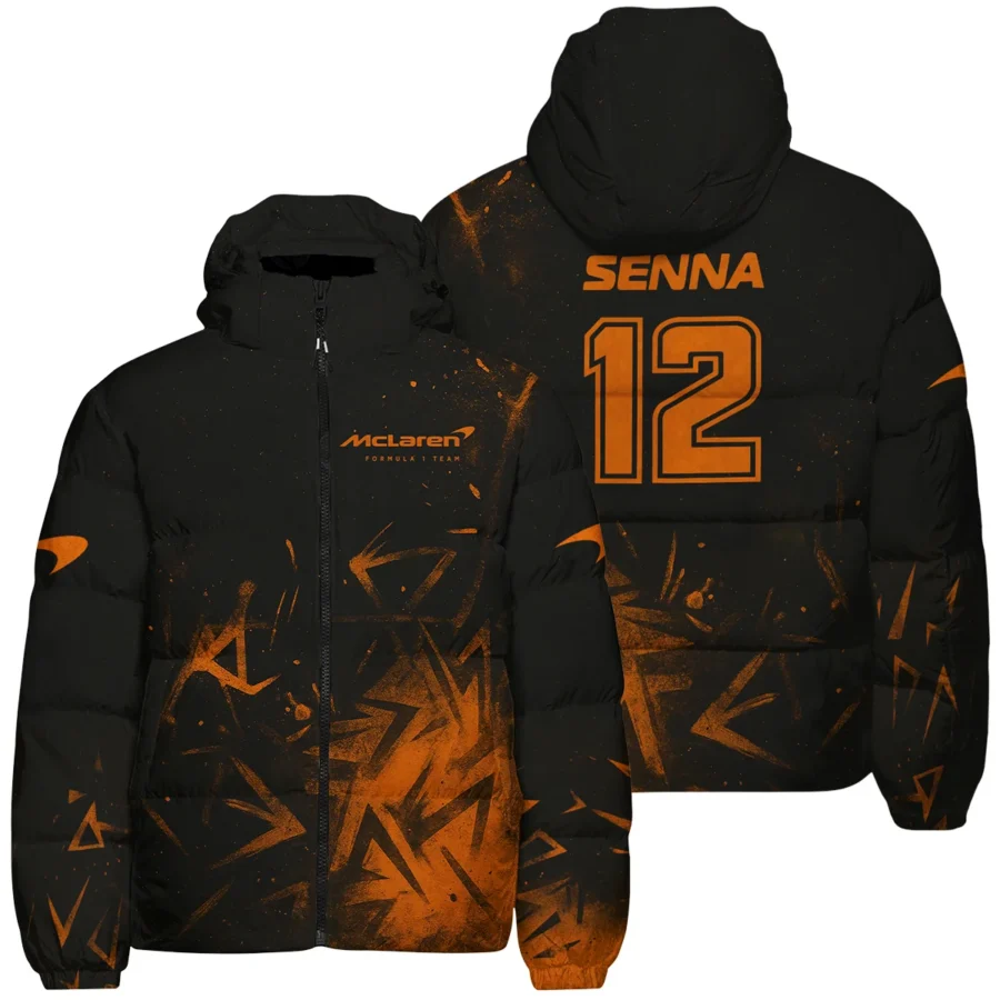 Ayrton Senna The Racing Legend McLaren F1 Exclusive Down & Puffer Jackets BLF16625A3HCJ