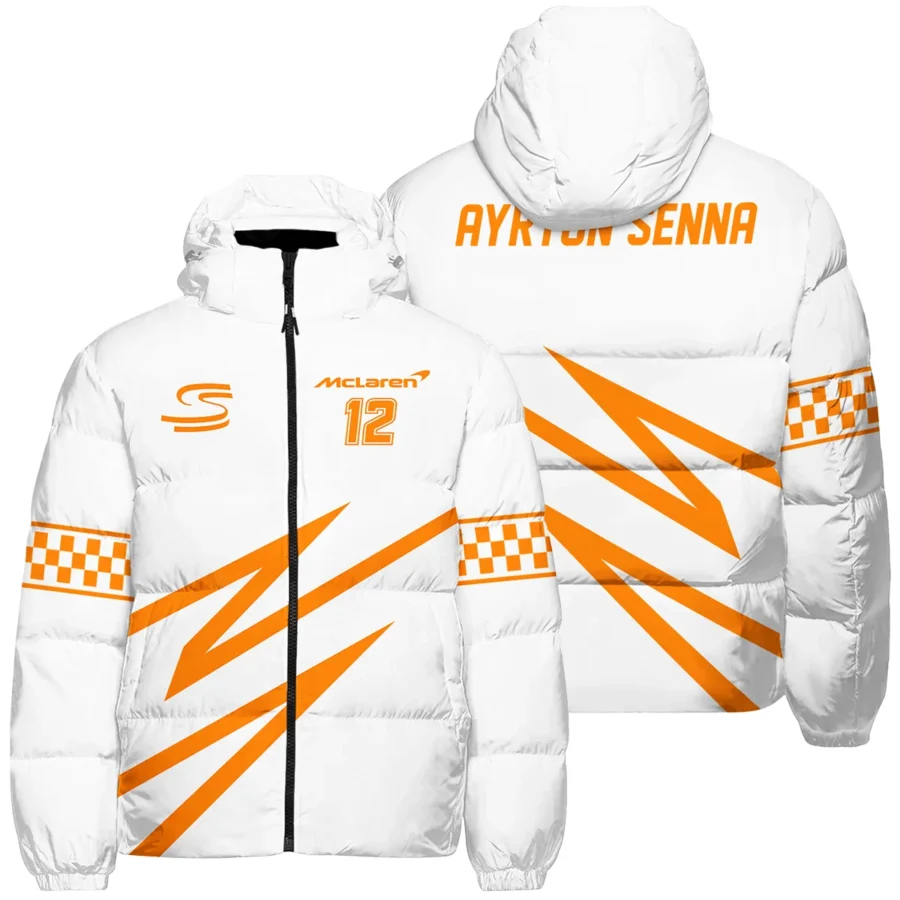 Ayrton Senna The Racing Legend McLaren F1 Exclusive Down & Puffer Jackets BLF16625A4HCJ