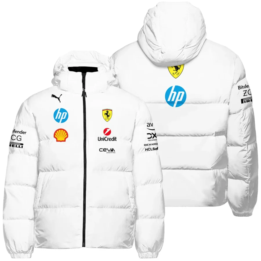 2025 Scuderia Ferrari F1 Special Edition Down & Puffer Jackets BLFRR4625A2HCJ