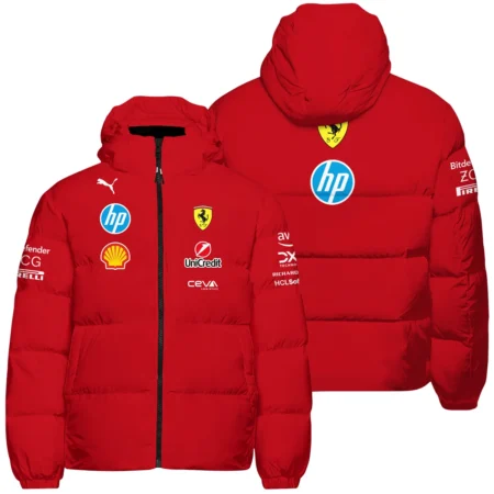 2025 Scuderia Ferrari F1 Special Edition Down & Puffer Jackets BLFRR4625A3HCJ