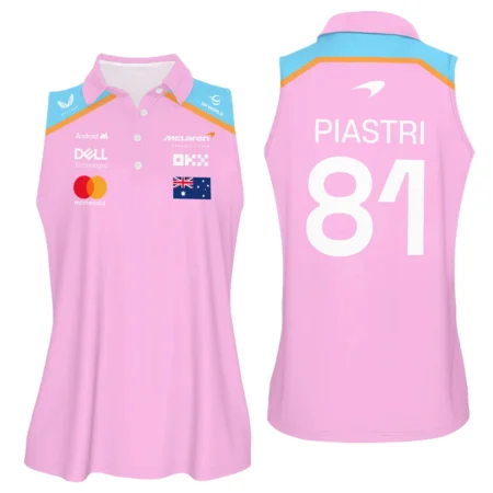 2025 Pink Exclusive Sleeveless Polo For Fan Girl BLF120625A1VPO