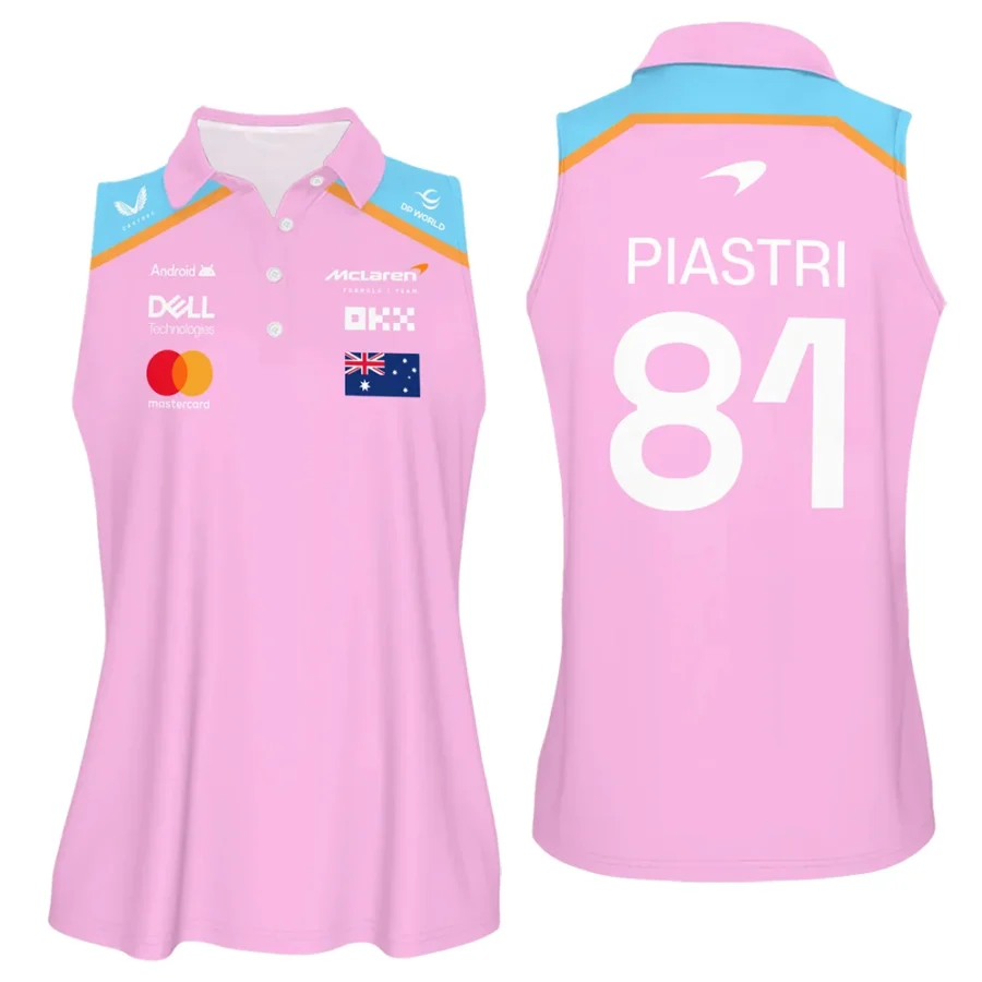 2025 Pink Exclusive Sleeveless Polo For Fan Girl BLF120625A1VPO