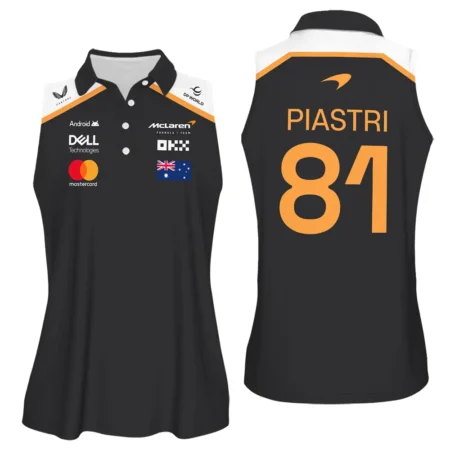 2025 Black Exclusive Sleeveless Polo For Fan Girl BLF120625A7VPO