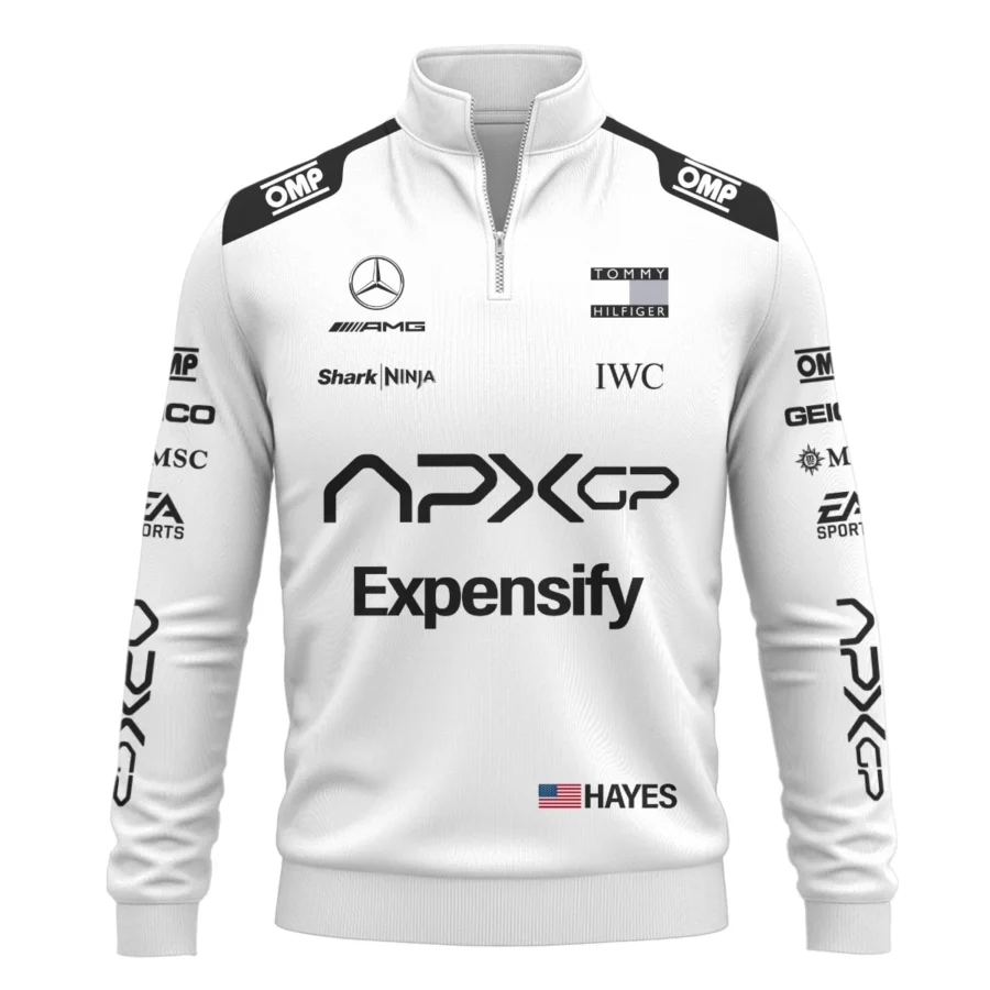 2025 White Version For Racing Fan Exclusive Quarter-Zip Sweatshirt BLF116625A1QZS