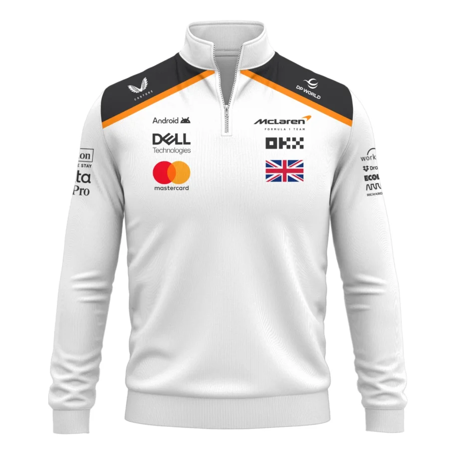 Lando Norris LN4 McLaren F1 Exclusive Quarter-Zip Sweatshirt BLF19625A1QZS