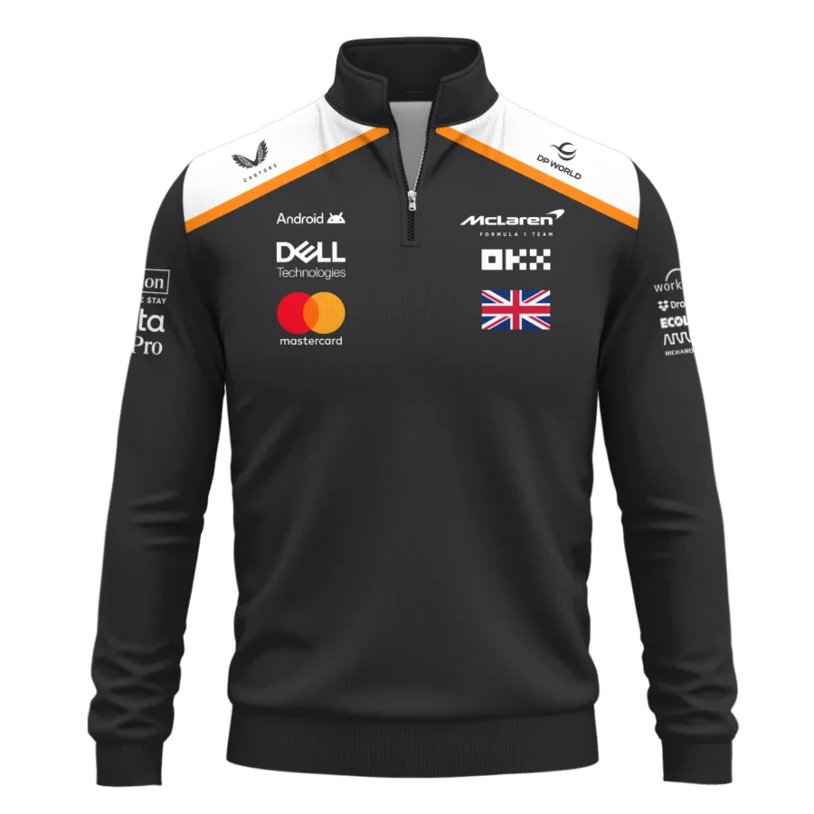 Lando Norris LN4 McLaren F1 Exclusive Quarter-Zip Sweatshirt BLF19625A2QZS