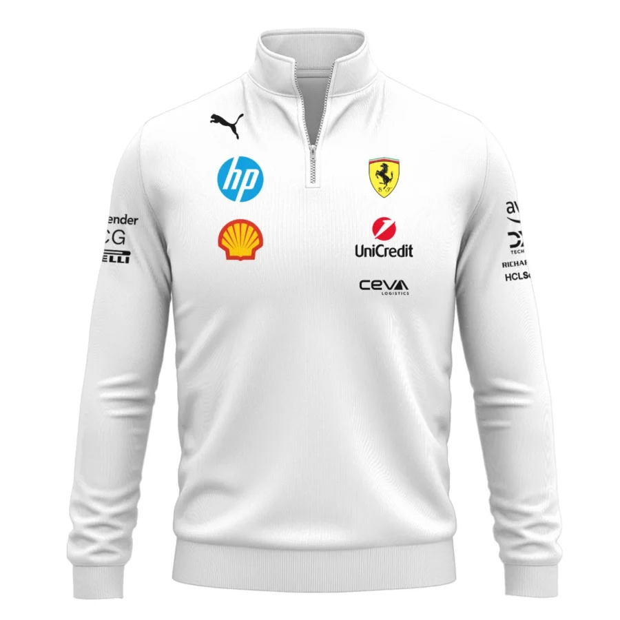 2025 Scuderia Ferrari F1 Special Edition Quarter-Zip Sweatshirt BLFRR4625A2QZS