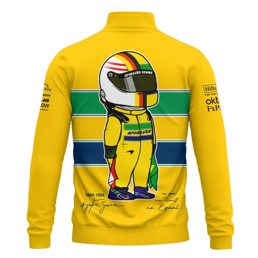 Forever Senna McLaren F1 Exclusive Quarter-Zip Sweatshirt BLF13625A3QZS